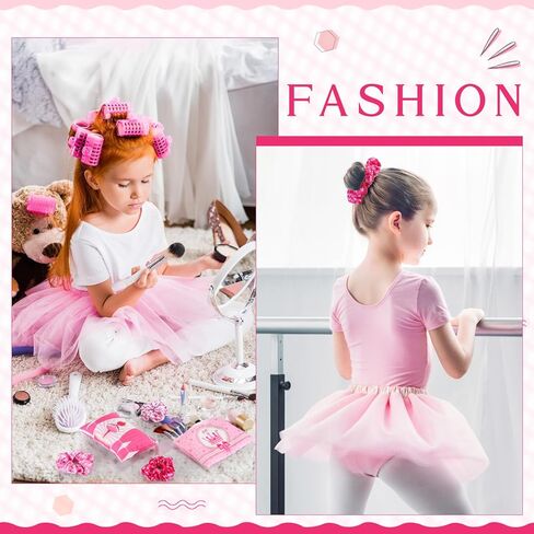 60 Pcs Ballerina Party Favors Set Ballet Party Supplies Decoration 12 Makeup Bags 12 Bracelets 12 Knotted Rubber Bands 12 Keychains 12 Elastic Scrunchies for Girl Daughter Dancing Gift in Kuwait
