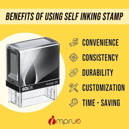 Imprue Balance Due Self-Inking Stamp – 9/16" x 1-1/2" Rectangular Office & Warehouse Stamp – Stock Rubber Stamp – Re-Inkable – Available in Red, Blue, Black, Green & Purple Ink in Saudi Arabia