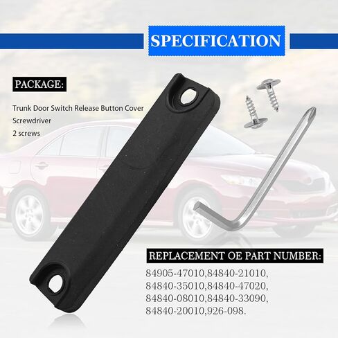 Handle Switch Latch Trunk Rear Hatch Liftgate Door Compatible with Prius Avalon Sequoia Camry 4Runner Sienna Scion 84905-47010 84840-21010 926-098 84840-47020 in Kuwait