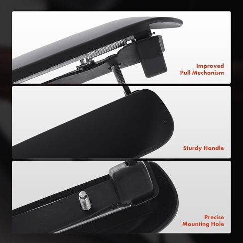 A-Premium Front Left Driver Side Exterior Door Handle Compatible with Ford Mustang 1999-2004, Primed Black, Replace# XR3Z6322405AAH in Kuwait