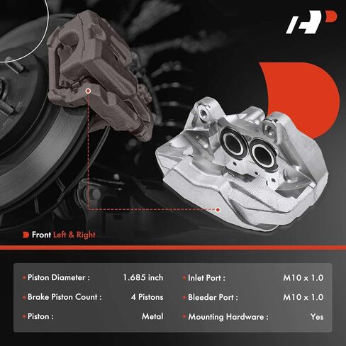A-Premium Disc Brake Caliper Assembly Compatible with Select Toyota Models - Supra 1993 1994 1995 1996 1997 1998 3.0L - Front Driver and Passenger Side in Kuwait