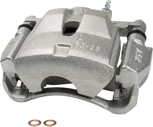 Front Left and Right Brake Caliper Set Caliper Brackets Hardware Compatible with 06-08 Toyota RAV4 L4 2.4L 09-10 RAV4 L4 2.5L 2012 RAV4 L4 2.5L 17-18 RAV4 LE excluding Japan Built Models in Kuwait