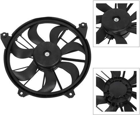620-393 LINNCAS Radiator Cooling Fan Fit for 2009 2010 2011 2012 2013 2014 2015 2016 2017 2018 for Dodge for Journey Radiator Fan Assembly Black in Saudi Arabia