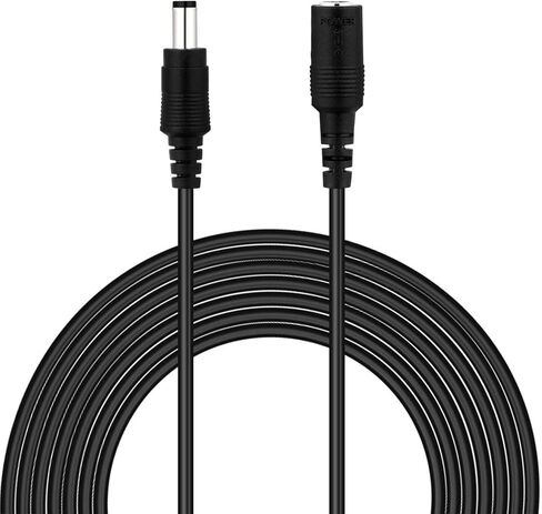 جاكوبس بارتس كابل تمديد الطاقة DC 50 قدم 5.5 مم × 2.1 مم سلك ذكر أنثى، 20AWG in Kuwait