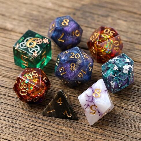 Silicone Molds 7 Cavities for DIY Dice Making, Polyhedral Stereoscopic Dice Molds, Table Board Game Accessory,Craft Tool, Silicone Home Party Gift, Creative Game Lovers Present in Saudi Arabia