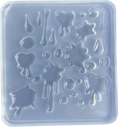 Small Water Droplet Resin Casting Mold Resin Art Mold Crystal Silicone Mold Epoxy Resin Keychain Pendant Mold in Saudi Arabia