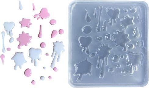 Small Water Droplet Resin Casting Mold Resin Art Mold Crystal Silicone Mold Epoxy Resin Keychain Pendant Mold in Saudi Arabia