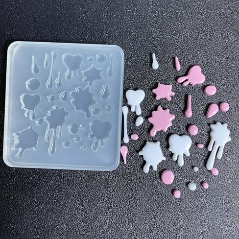 Small Water Droplet Resin Casting Mold Resin Art Mold Crystal Silicone Mold Epoxy Resin Keychain Pendant Mold in Saudi Arabia
