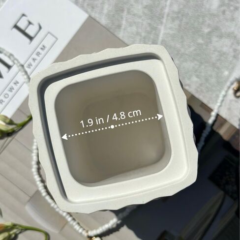 Mold for a Square Silicone vase - for Resin, Cement, Plaster, and Concrete | Create a Decorative vase for Flowers, a Pen Holder, or a Brush Holder - Form Me™ in Saudi Arabia