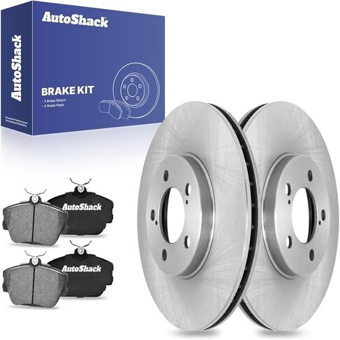 AutoShack Front Brake Rotors & Ceramic Pads for Ford, Mercury & Lincoln, Taurus 1996-1999, 2001-2007 Sable 2001-2005 Continental 1995-2002, FWD V6 3.0L V8 3.4L 4.6L - 11.56" (293.6 mm), 5-Lug in Kuwait