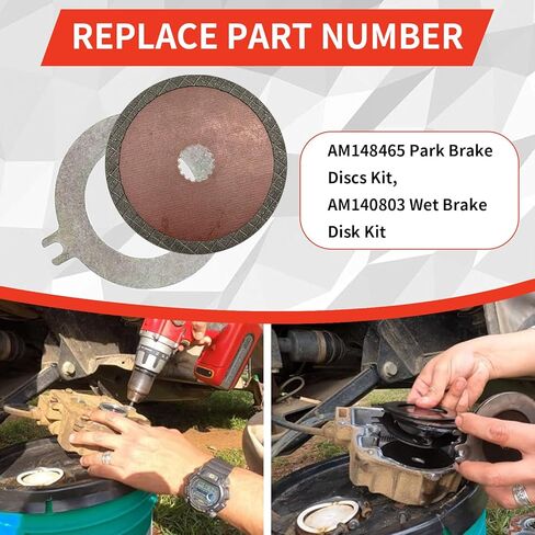 AM148465 Park Brake Discs Kit,AM140806 Wet Brake Disk Kit Compatible With John Deere Gator XUV 625 825 835 855 865 Utility Vehicles in Saudi Arabia
