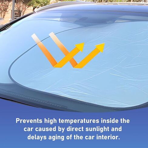 6PCS Car Window Shade, Window Sunshade for Side Window Front and Rear Windshield, Full Window Sunshade Blocker, Glare Shield UV Side Protection, Keeps Car Interior Cool (57.09×31.5IN) in Saudi Arabia