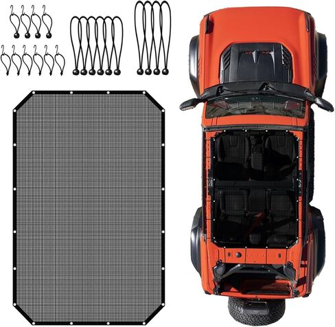 Sunshade for Bronco Accessories Bimini Sun Shade Top, Mesh Sunshade for Bronco 4-Door Blocks UV, Bikini Top Cover for Bronco 2021 2022 2023 2024 2025 2026 in Saudi Arabia