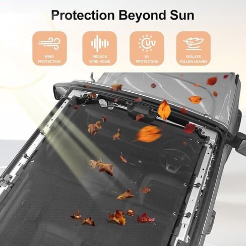 Sunshade for Bronco Accessories Bimini Sun Shade Top, Mesh Sunshade for Bronco 4-Door Blocks UV, Bikini Top Cover for Bronco 2021 2022 2023 2024 2025 2026 in Saudi Arabia