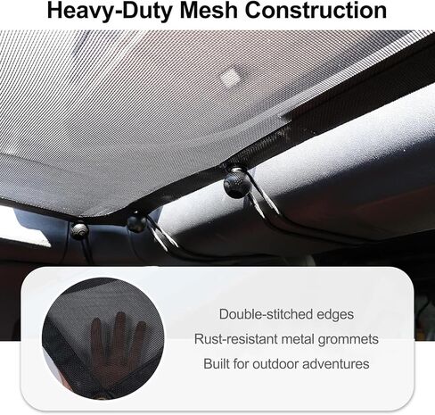 Sunshade for Bronco Accessories Bimini Sun Shade Top, Mesh Sunshade for Bronco 4-Door Blocks UV, Bikini Top Cover for Bronco 2021 2022 2023 2024 2025 2026 in Saudi Arabia