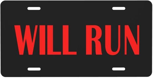 License Plate with 4 Holes, Funny Novelty Aluminum Metal License Plate Covers, Vanity Tag Decorative Car Front Accessories for Women Men, Feral, 6"x12" in Kuwait