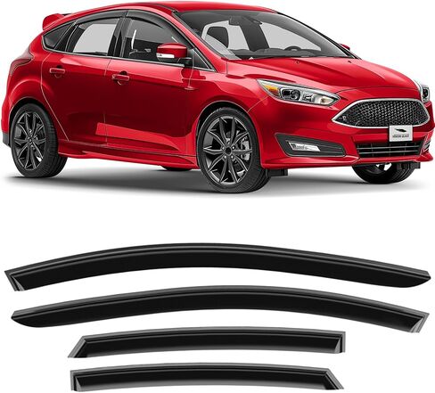Voron Glass Chrome Trim Tape-on Extra Durable Rain Guards for Ford Transit 2014-2026, Window Deflectors, Vent Window Visors, 2 Pieces - 100553 in Saudi Arabia