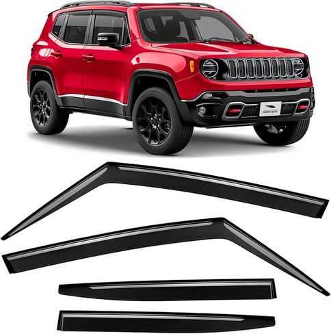 Voron Glass Chrome Trim Tape-on Extra Durable Rain Guards for Ford Transit 2014-2026, Window Deflectors, Vent Window Visors, 2 Pieces - 100553 in Saudi Arabia