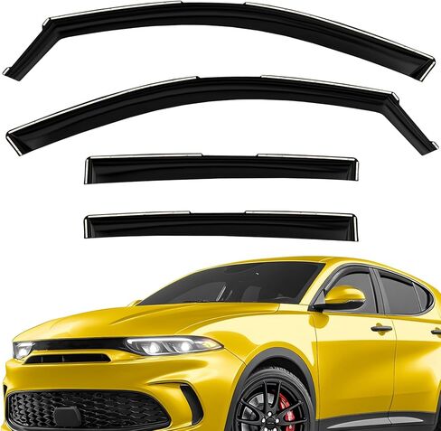 Extra Durable Window Deflectors in-Channel Window Visors Rain Guards Fit for Toyota Camry 2012-2014, Sun Visors, Wind Vent for Shades, Exterior Car Accessories - 4 pcs. AG1010 in Kuwait