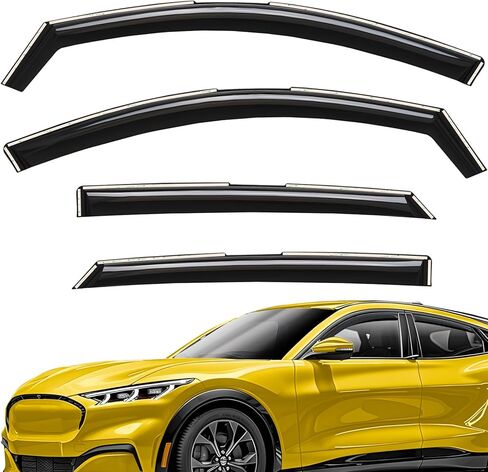 Extra Durable Window Deflectors in-Channel Window Visors Rain Guards Fit for Toyota Camry 2012-2014, Sun Visors, Wind Vent for Shades, Exterior Car Accessories - 4 pcs. AG1010 in Kuwait