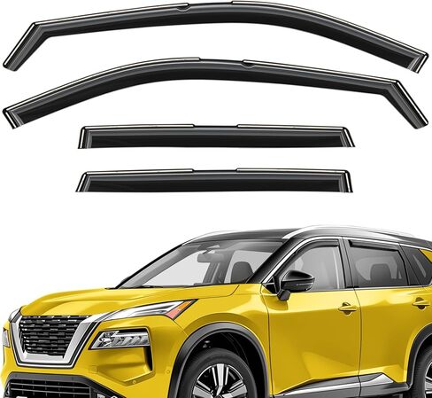 Extra Durable Window Deflectors in-Channel Window Visors Rain Guards Fit for Toyota Camry 2012-2014, Sun Visors, Wind Vent for Shades, Exterior Car Accessories - 4 pcs. AG1010 in Kuwait
