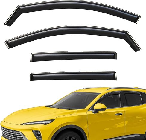 Extra Durable Window Deflectors in-Channel Window Visors Rain Guards Fit for Toyota Camry 2012-2014, Sun Visors, Wind Vent for Shades, Exterior Car Accessories - 4 pcs. AG1010 in Kuwait