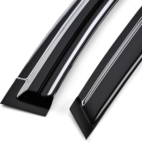 Tape on Wind Noise Reduction Rain Guards for 2013-2018 Corolla, 4-Piece Side Window Visors, UV Resistant & Weatherproof, No Drill Installation in Saudi Arabia