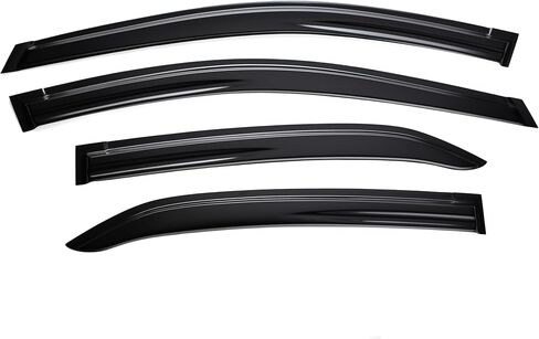 Tape on Wind Noise Reduction Rain Guards for 2013-2018 Corolla, 4-Piece Side Window Visors, UV Resistant & Weatherproof, No Drill Installation in Saudi Arabia