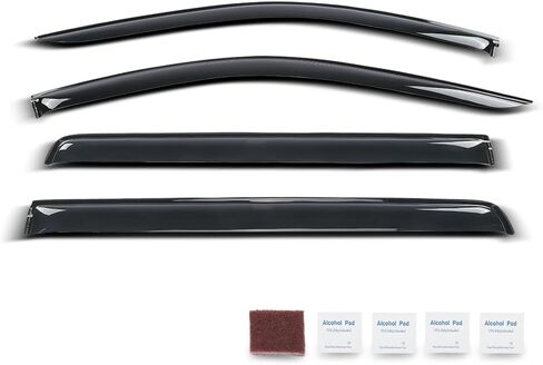 ANDPLAY Out-Channel Ventvisor Rain Guards Compatible with Chevy/GMC C/K 1500 2500 3500 Standard Cab 1988-1999, Fit Chevy Blazer 1992-1994 & Tahoe Regular Cab 1995-1999, 2PCS Smoke in Saudi Arabia