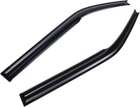 Fit for 3D Wavy Dark Smoke Window Visor Rain Guards Fit 2011-2016 Scion tC 2 Door Coupe Outside Mount Deflector in Saudi Arabia