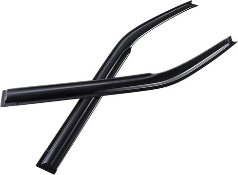 Fit for 3D Wavy Dark Smoke Window Visor Rain Guards Fit 2011-2016 Scion tC 2 Door Coupe Outside Mount Deflector in Saudi Arabia
