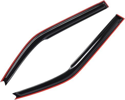Fit for 3D Wavy Dark Smoke Window Visor Rain Guards Fit 2011-2016 Scion tC 2 Door Coupe Outside Mount Deflector in Saudi Arabia