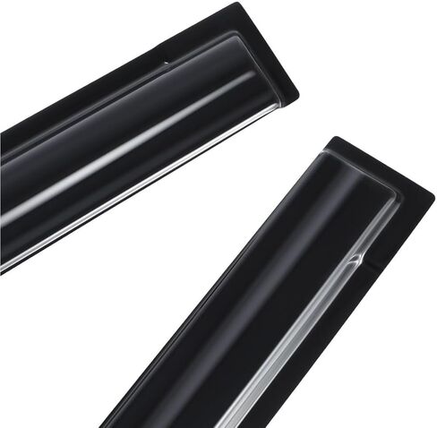 Fit for 3D Wavy Dark Smoke Window Visor Rain Guards Fit 2011-2016 Scion tC 2 Door Coupe Outside Mount Deflector in Saudi Arabia