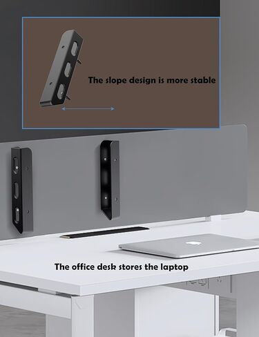 Under Desk Laptop Holder/Wall Mount, Compatible with Keyboard and Small Devices Up to 40mm/1.57in Thick Like Macbooks, Surface, Routers, Modems, Cable Box, Network Switch and More (Black) in Saudi Arabia