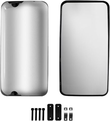 Chrome Rear View Main Door Mirror,Upper Flat Mirror,Left Driver and Right Passenger Side fit for 2011+ Hino 238 258 268 338(Pair) in Saudi Arabia