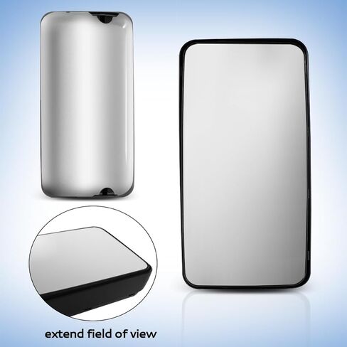 Chrome Rear View Main Door Mirror,Upper Flat Mirror,Left Driver and Right Passenger Side fit for 2011+ Hino 238 258 268 338(Pair) in Saudi Arabia