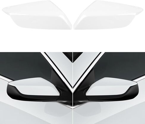 Compatible with Chevy Malibu Mirror Cover 2017-2021,Left Driver & Right Passenger Side,9th Gen Malibu Mirror Caps Replacement for 84026842 84026841,Glossy Black,1 Pair in Saudi Arabia
