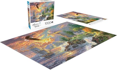 Buffalo Games Abraham Hunter - Seaside Light - 1000 Piece Jigsaw Puzzle - 26.75 x 19.75 in - Relaxing Beach & Landscape Art - Full Color Poster - Puzzles for Adults in Kuwait