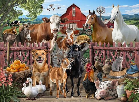 Puzzles for Kids Ages 6-8 – 200 Piece Farm Animals Puzzle for Kids Ages 8-10 – Fun and Educational Gift for Boys and Girls in Saudi Arabia