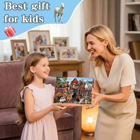 Puzzles for Kids Ages 6-8 – 200 Piece Farm Animals Puzzle for Kids Ages 8-10 – Fun and Educational Gift for Boys and Girls in Saudi Arabia