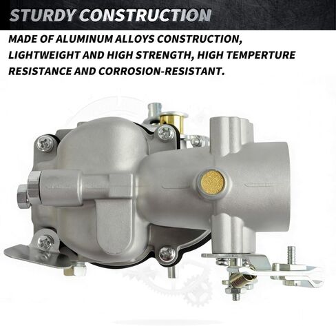 استبدال المكربن ​​LZ63C متوافق مع Zenith Updraft Gas Carb Wisconsin L63S1 VH4D 2-1/4" Mount 1957-1976 يستبدل LZ63C 12229 12098 12098B in Kuwait