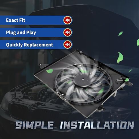 Engine Radiator Cooling Fan Compatible with Santa Fe XL Sport 2013-2018 V6 3.3L L4 2.4L Replace 253804Z000 25380B8800 620-463 Single Fan in Saudi Arabia