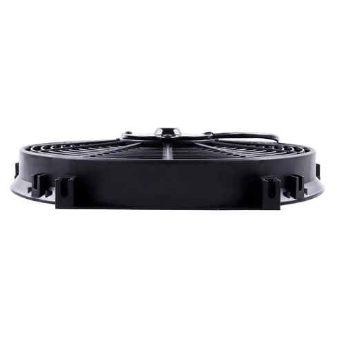 14 Inch Universal Automotive Electric Radiator Fan Cooling Slim Fans 17V Pull Wide S-Curved Blade DC+ Mounting Kit in Kuwait