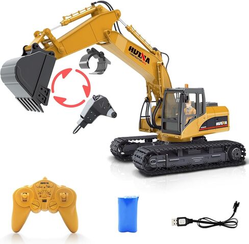 RC Bulldozer Toy for Kids,1:24 Scale 9-Channel Remote Control Track-Type Dozer with Light& Sounds,2 Rechargeable Batteries Dozer Construction Vehicle Toy for Boys Gift in Saudi Arabia