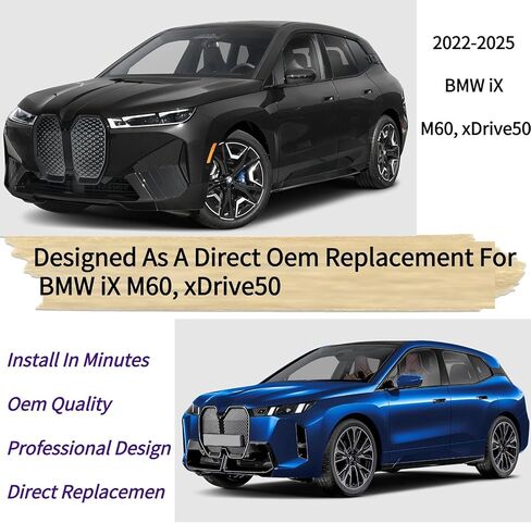 استبدال شفرة الممسحة الخلفية والذراع لسيارة BMW iX M60 xDrive50 2022-2025 2024 2023 - OEM مناسب للنماذج الكهربائية BATTERY EV EV/BEV - مجموعة شفرات ممسحة الزجاج الأمامي الخلفي المطاطية المطلية لجميع المواسم in Kuwait