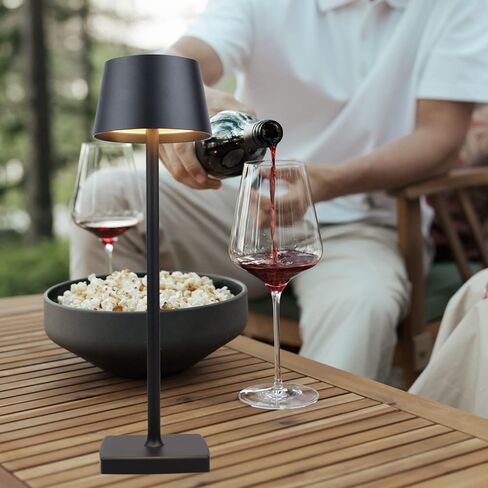 Desk lamp, Rechargeable Table lamp, Cordless, LED, Dimmable, Aluminum, Suitable for Indoor and Outdoor Lighting (Gold) in Saudi Arabia