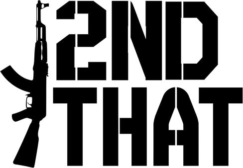WSQ I 2nd That Vinyl Sticker Decal - 5 Inches - 2nd Amendment Sticker for Car Truck SUV Van Window Bumper Wall Laptop Tablet Cup Tumbler and Any Smooth Surface in Kuwait
