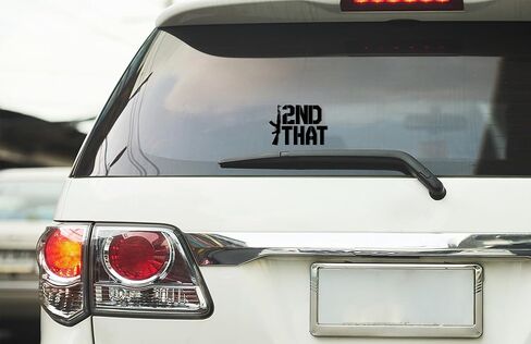 WSQ I 2nd That Vinyl Sticker Decal - 5 Inches - 2nd Amendment Sticker for Car Truck SUV Van Window Bumper Wall Laptop Tablet Cup Tumbler and Any Smooth Surface in Kuwait