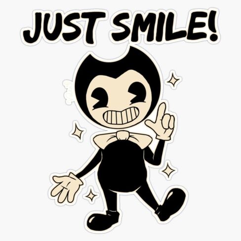 ملصق Bendy and The Ink Machine Design من Bendy and The Ink Machine ملصق فينيل مضاد للمياه ملصق للسيارة والكمبيوتر المحمول على الحائط ونافذة الصدمات مقاس 5 بوصات in Kuwait