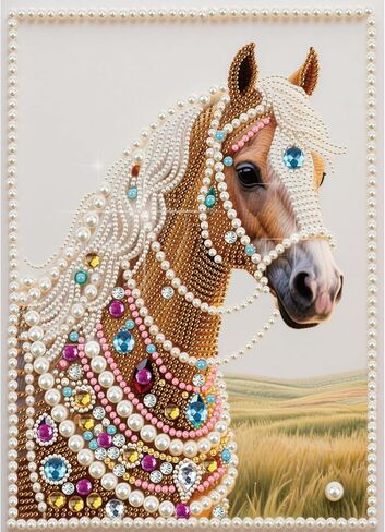 antor DIY Pearl Diamond Painting Kit Cat Design, Pearl Diamond Art Kits for Adults and Beginners, Crystal Gem Wall Art Home Decor, 11.81×15.75 Inch in Saudi Arabia